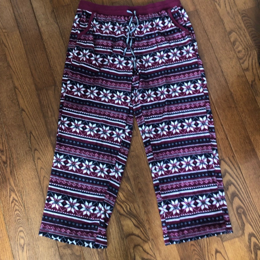 Nautica L fuzzy fleece PJ Lounge bottoms